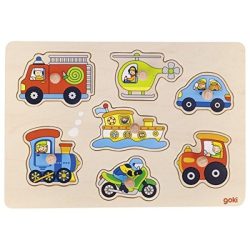goki Steckpuzzle Verkehrsmittel, 7 Teile