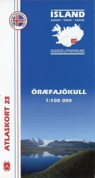 Mal og menning Island Atlaskort 23 Öraefajökull