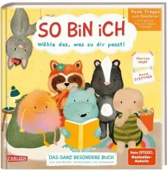 Carlsen - So bin ich - Neue Fragen und Abenteuer mit deinen tierisch besten Freunden, Hart, Marisa/ Stettner, Anne (Illustrationen), Multicolor
