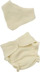 Heless - Stoffwindel Lätzchen 35-45cm, 35-45cm, Multicolor