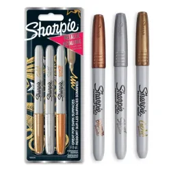 Sharpie Permanent Marker Metallic 3 Stück