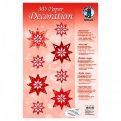URSUS Papier-Deko 3D Sterne rot