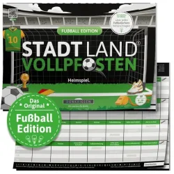 Denkriesen Stadt Land Vollpfosten A4 Block Fussball Edition -DE-