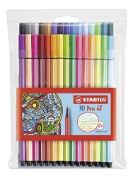 STABILO® Filzstifte PEN 68 NEON mit 30 Farben