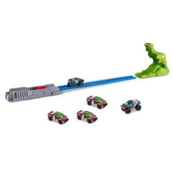 ZURU Metal Machines - Spielset Krokodilangriff Rennbahn + Auto