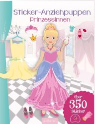 Ars Edition Sticker-Anziehpuppen - Prinzessinnen