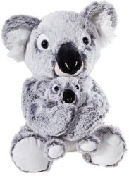 heunec Kuscheltier »MISANIMO Koalabär mit Kind«, 27 cm - grau