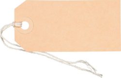 BIELLA Anh&auml;nge-Etiketten 45x90mm 561090.00 braun 50 St&uuml;ck