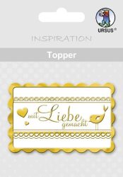 URSUS Geschenk-Topper Mit Liebe gemacht