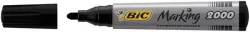 BIC Marking 2000 Rundspitze Permanentmarker Recycelt 51% Mittel Rundspitze 2 mm Schwarz 12 Stück