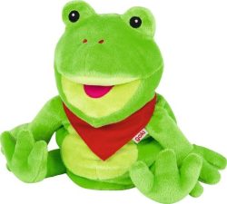 goki Handpuppe FROSCH FRILO in grün