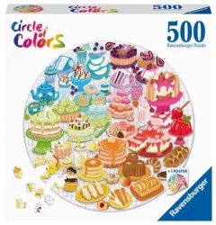 Ravensburger - Circle of Colors - Desserts & Gebäck, 500 Teile, Multicolor