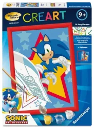 CreArt, Malen nach Zahlen Kinder Sonic the Hedgehog - Rasender Sonic