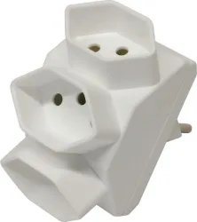 STEKO CONNECT Multistecker Elektrokleinteil - Farbe: Weiss - Material: Kunststoff - Multistecker