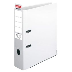 herlitz maX.file Ordner DIN A4 80 mm Weiß 2 Ringe Pappkarton, PP (Polypropylen) Texturiert Hochformat
