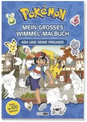 Panini - Pokémon: Mein großes Wimmel-Malbuch - Ash und seine Freunde, Multicolor