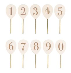 JABADABADO Zahlenballons 4.3x1x11.3cm T303 0-9, Holz