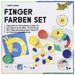 FOLIA Fingerfarben Happy Safari 48210 5 Farben