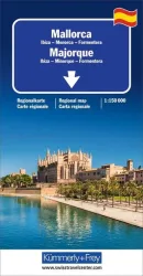 Straßenkarte Mallorca / Ibiza, Menorca, Formentera 1:150 000