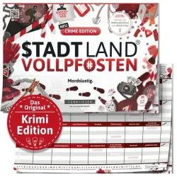 Denkriesen Stadt Land Vollpfosten A4 Block Crime Edition -DE-