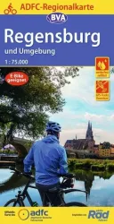 BVA ADFC Regionalkarte Regensburg und Umgebung 1:75.000