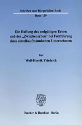 Die Haftung des endgültigen Erben und des 