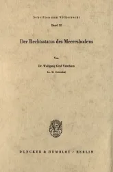 Der Rechtsstatus des Meeresbodens.