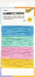 FOLIA® Gummischnüre, pastell