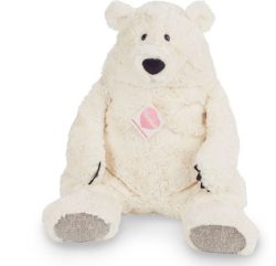 Hermann Teddy Kuscheltier HERZEKIND POLARBÄR JONES (50cm) in weiß