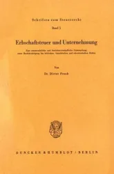 Erbschaftsteuer und Unternehmung.