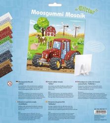 URSUS Moosgummi Mosaik 8420017 Glitter Traktor 25x25cm