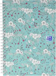 OXFORD Spiralbuch ForMe Floral A5 400094951 kariert 5x5mm, 90g 60 Blatt