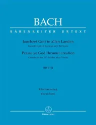 Kantate Nr.51 (Solokantate Jauchzet Gott in allen Landen), Klavierauszug