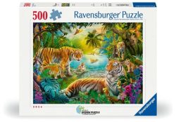 Ravensburger Puzzle Tiger Family in the Oasis