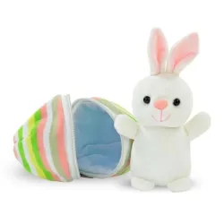 Plüsch-Hase im Ei, 16 cm