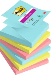 POST-IT Super Sticky Z-Notes 76x76mm R3306SSMI Miami 3 Farben 6x90 Blatt