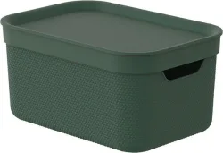 Rotho Aufbewahrungsbox mit Deckel Alvra | 26.5 x 18.5 x 13.3 cm | A5 / 5 l