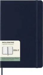 MOLESKINE Wochen-Notizkalender 26/27 DHB2018WN3Y27 18M liniert HC saphir 13x21cm