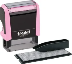 TRODAT Printy 4911 Typo 3 Zeilen Text 180855 pastellrosa