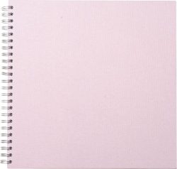 EIBERT - Kreativbuch mit Leineneinband, 32x32cm, Puderrosa