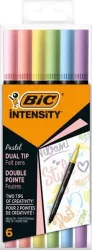 BIC Filzstifte Dualtip Pastell 503826 6 St&uuml;ck