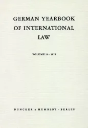 German Yearbook of International Law / Jahrbuch für Internationales Recht.. Band 55