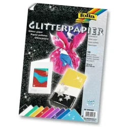 Folia Glitterpapier | 23 × 33 cm | 10 Blatt