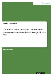 Zentrale autobiografische Leitmotive in Annemarie Schwarzenbachs 