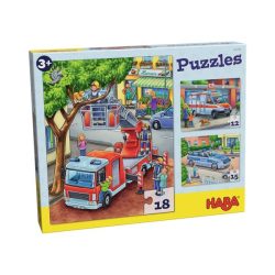 Haba Puzzle POLIZEI, FEUERWEHR & Co. 12/15/18-teilig
