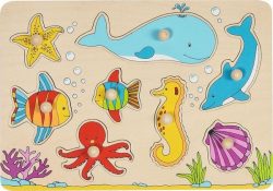 Goki Puzzle Steckpuzzle Unterwasserwelt