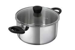 Kuhn Rikon Classic Kochtopf mit Glasdeckel 24 cm - 5.3 l - BOX Kochtopf Linien