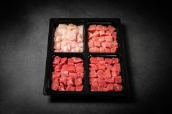 Fondue Bourguignonne STANDARD mit Rindshuft, Kalbshuft und Pouletbrust