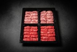 Fondue Chinoise STANDARD mit Rindshuft und Kalbshuft