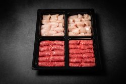 BIO Knospe Fondue Bourguignonne DELUXE mit Rindsfilet und Pouletbrust